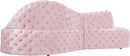 Royal Pink Velvet 2pc. Sectional