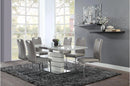 Glissand Dining Table in White & Gray 5599-71*