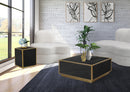 Glitz Black Faux Marble Coffee Table