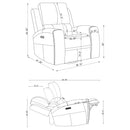 Brickston Triple Power Swivel Glider Recliner