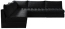Jacob Black Velvet Modular Sectional