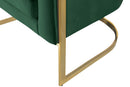 Carter Green Velvet Accent Chair