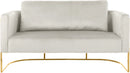 Casa Cream Velvet Loveseat