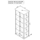 Aero Curio Cabinet with LED Lighting