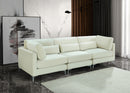 Julia Cream Velvet Modular Sofa (3 Boxes)