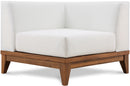 Rio Off White Waterproof Fabric Outdoor Patio Modular Corner Chair