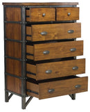Holverson Chest in Rustic Brown & Gunmetal 1715-9