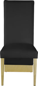 Porsha Black Faux Leather Dining Chair