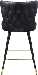 Hendrix Black Faux Leather Counter/Bar Stool