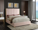 Becca Pink Velvet King Bed