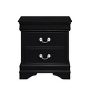 Mayville 2 Drawer Nightstand in Black 2147BK-4