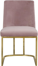 Heidi Pink Velvet Dining Chair