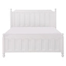 Wellsummer Full Panel Bed in White 1803WF-1*