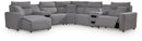 Modmax II Power Reclining Sectional with Chaise and Audio Consoles