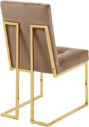 Pierre Beige Velvet Dining Chair