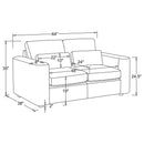 Amador Track Arm Sofa Set