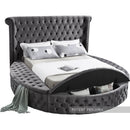 Luxus Grey Velvet King Bed (3 Boxes)