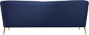 Hermosa Navy Velvet Sofa