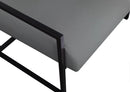 Industry Grey Faux Leather Accent Chair