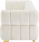 Gwen Cream Velvet Sofa
