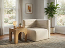 Quincy Cream Velvet Modular Corner Chair