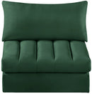 Jacob Green Velvet Armless