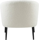 Barlow White Faux Sheepskin Fur Accent Chair