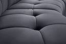 Limitless Grey Velvet 12pc. Modular Sectional