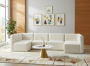 Quincy Cream Velvet Modular Sectional