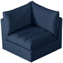 Jacob Navy Velvet Corner