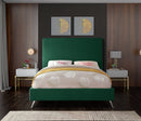 Jasmine Green Velvet King Bed