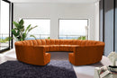 Infinity Cognac Velvet 12pc. Modular Sectional