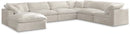 Cozy Cream Velvet Cloud Modular Sectional