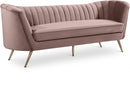 Margo Pink Velvet Sofa