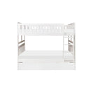 Galen Full/Full Bunk Bed w/ Twin Trundle in White B2053FFW-1*R