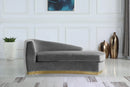 Julian Grey Velvet Chaise