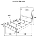 Hyland Panel Bed with LED Lighting