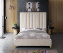 Via Cream Velvet Full Bed