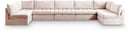 Jacob Pink Velvet Modular Sectional