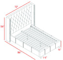 Ashton Beige Linen Queen Bed