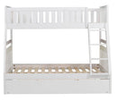 Galen Twin/Full Bunk Bed w/ Twin Trundle in White B2053TFW-1*R