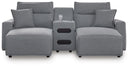 Modmax II Power Reclining Sectional with Chaise and Audio Console
