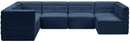 Quincy Navy Velvet Modular Sectional