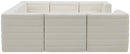 Quincy Cream Velvet Modular Sectional