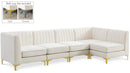 Alina Cream Velvet Modular Sectional