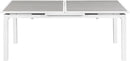 Nizuc Grey manufactured wood Outdoor Patio Extendable Aluminum Dining Table