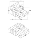 Portland Convertible Sleeper Sofa Bed