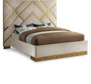 Vector Cream  Velvet King Bed