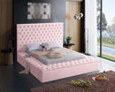 Bliss Pink Velvet Full Bed (3 Boxes)