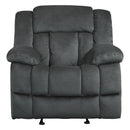 Laurelton Glider Reclining Chair in Charcoal 9636CC-1